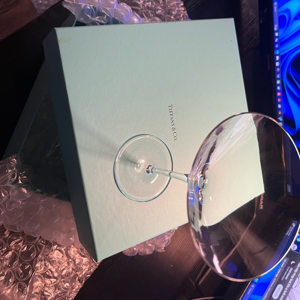 Tiffany & CO. Martini glasses, new in original box and packaging. Never used.